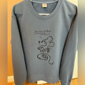 Crew neck Mickey Mouse sweatshirt from Uniqlo.